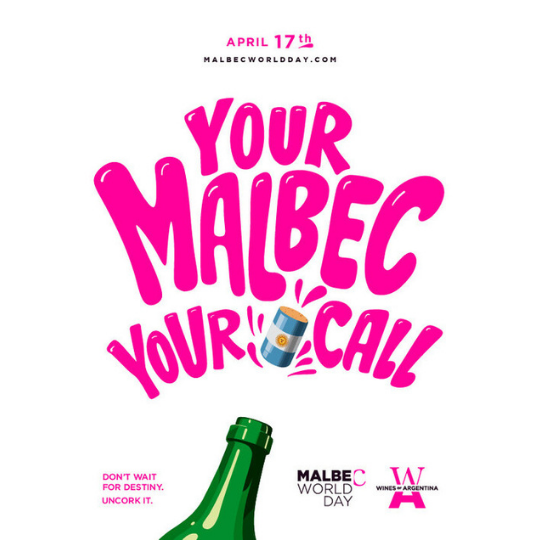 Malbec World Day 2026, Celebrated Globally on April 17 with "Your Malbec, Your Call" Campaign. Malbec World Day 2026, Celebrated Globally on April 17 with "Your Malbec, Your Call" Campaign.